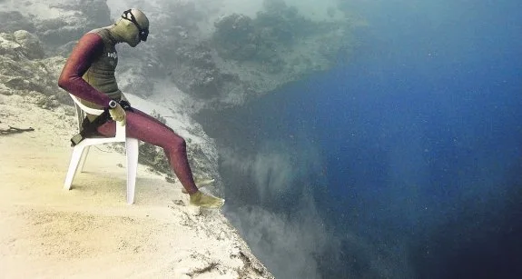 фридайвинг багамы deans blue hole Мигель Лосано Miguel Lozano